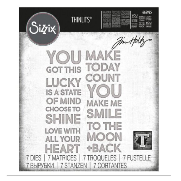 Sizzix Other - Sizzix Thinlits Die Set 7PK - Bold Text #2 by Tim Holtz - 665925 - NWT